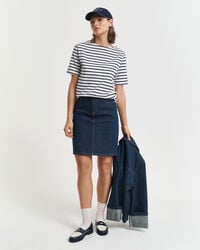 Striped Boat Neck T-Shirt