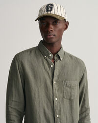 Regular Fit Garment-Dyed Linen Shirt