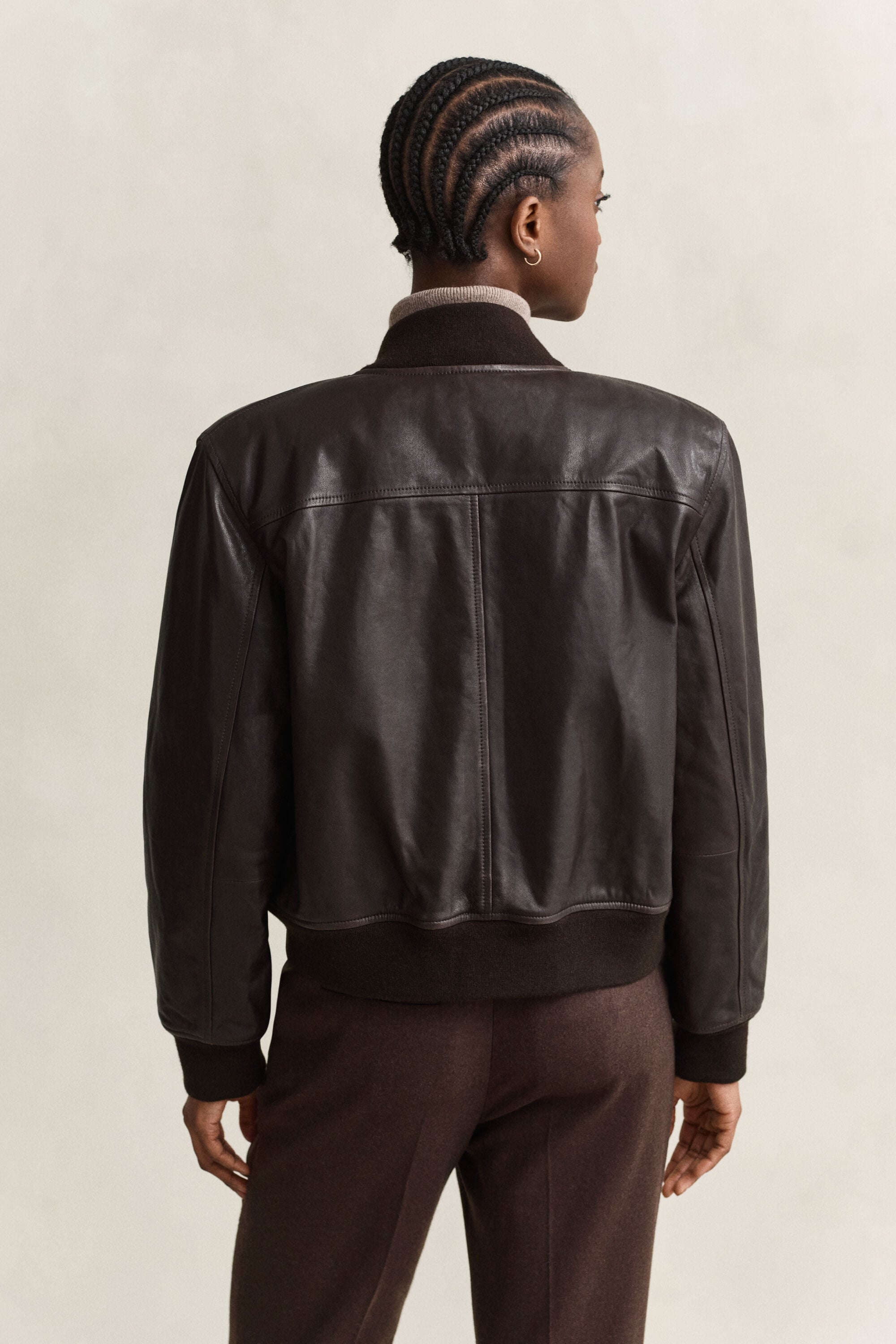 Leather Bomber Jacket