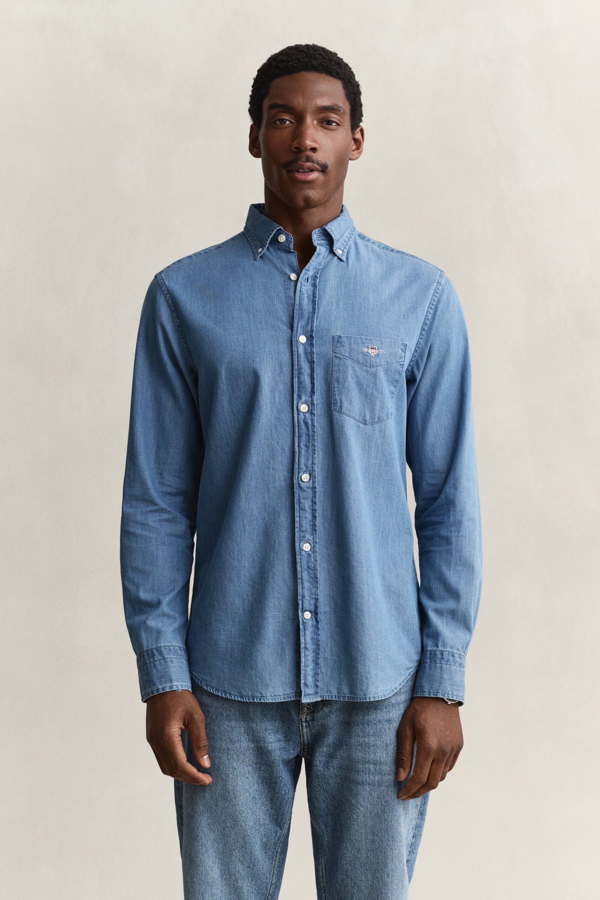 Regular Fit Indigo Shirt