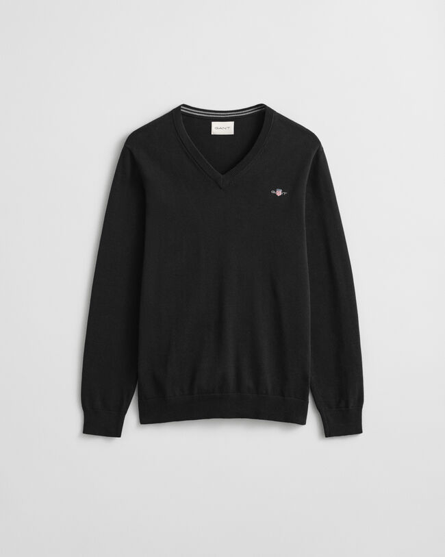Classic Cotton V-Neck Sweater