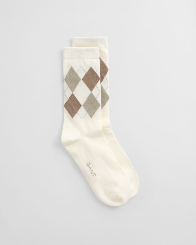 Checked Argyle Socks