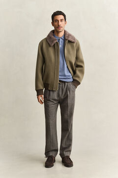 Superfine Lambswool Polo Sweater — BLUE HORIZON 6