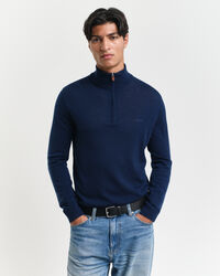 Extra Fine Merino Wool Half-Zip Sweater