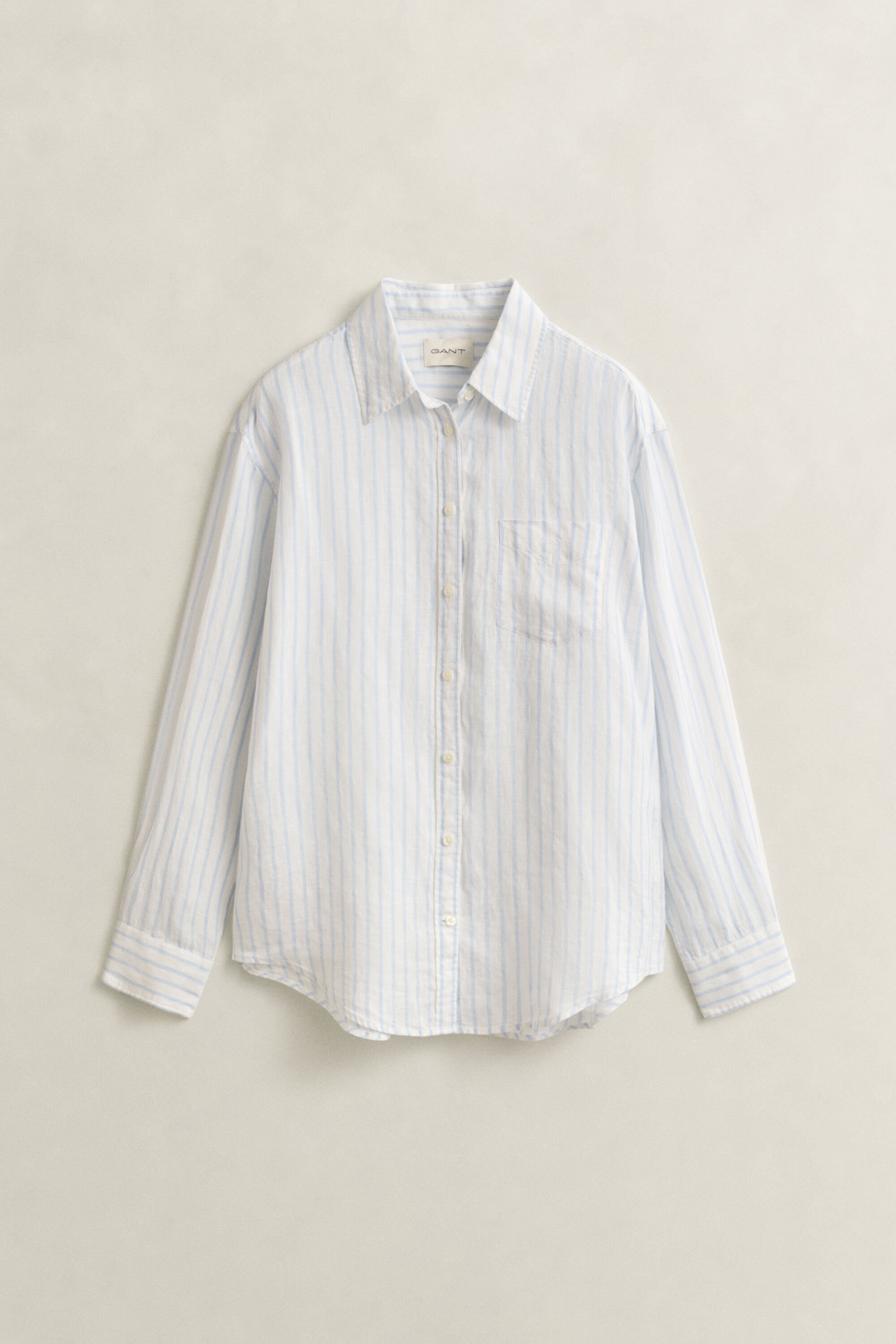 Relaxed Fit Striped Linen Shirt