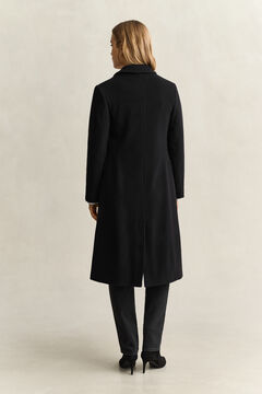 Wool Cashmere Blend Coat — BLACK 2