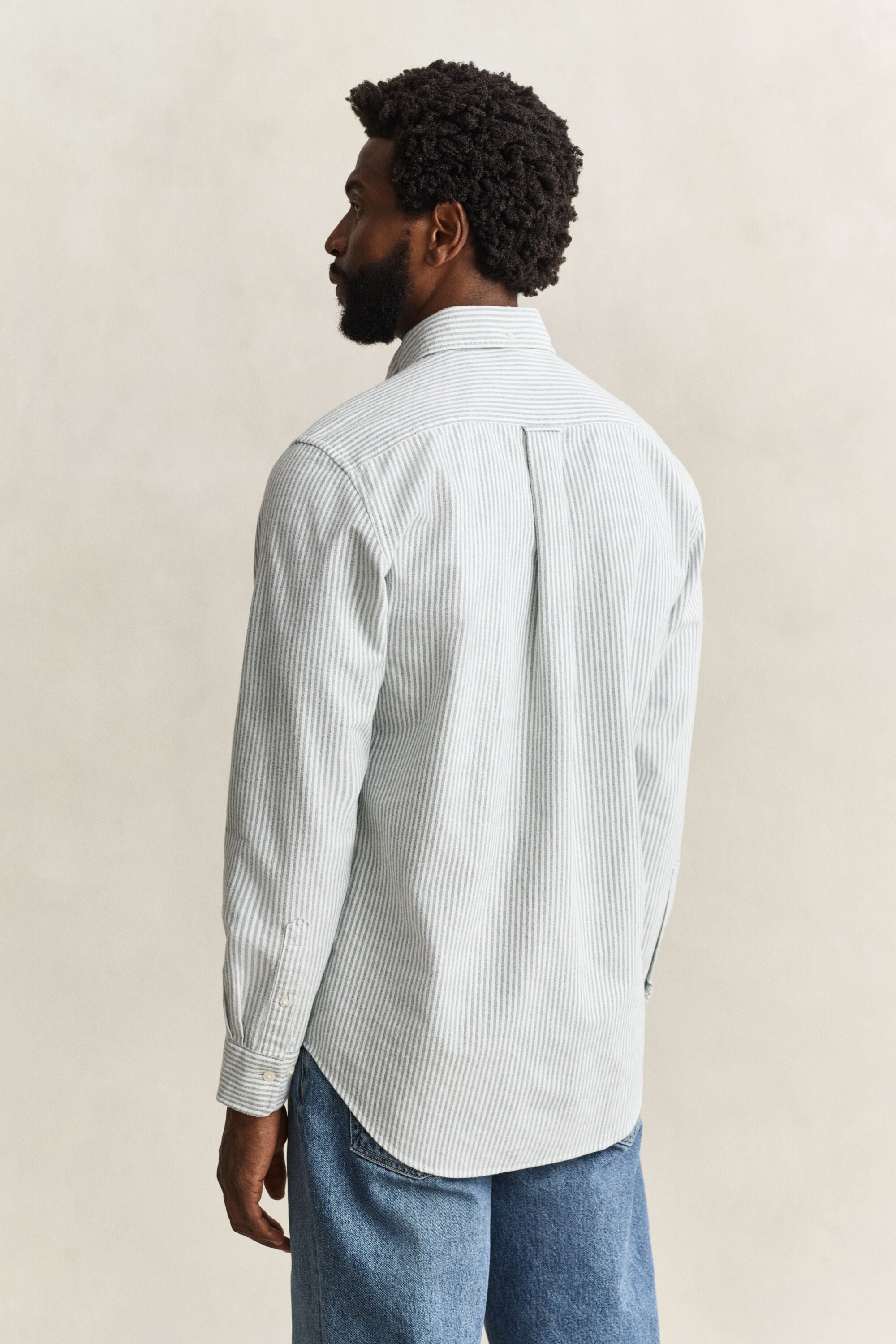 Striped Brushed Oxford Shirt