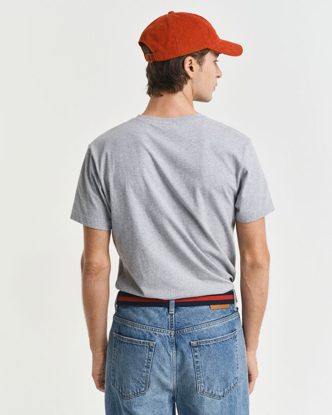 Slim Fit Shield V-Neck T-Shirt