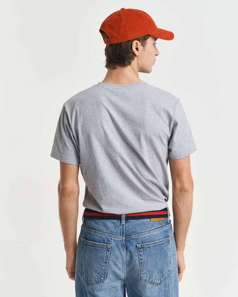 Slim Fit Shield V-Neck T-Shirt