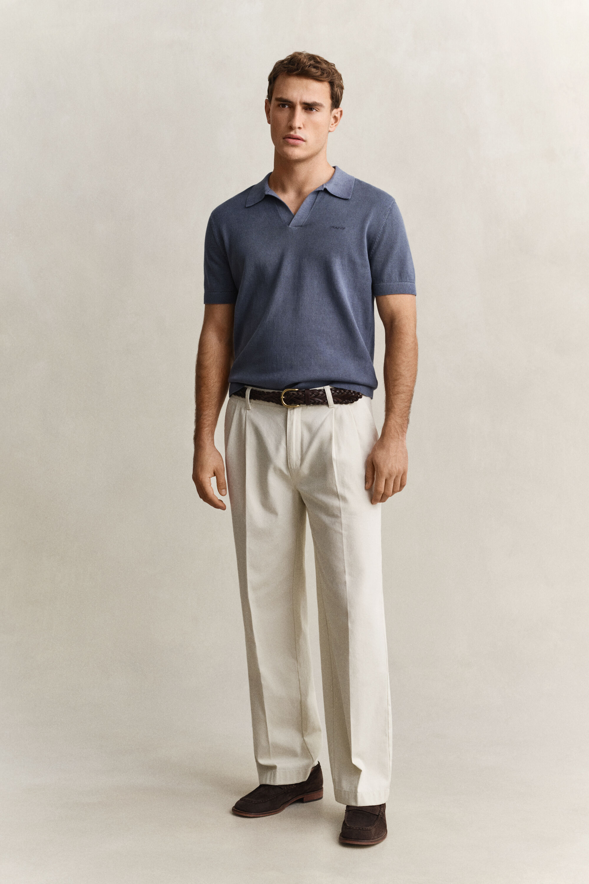 Sunfaded Polo Sweater