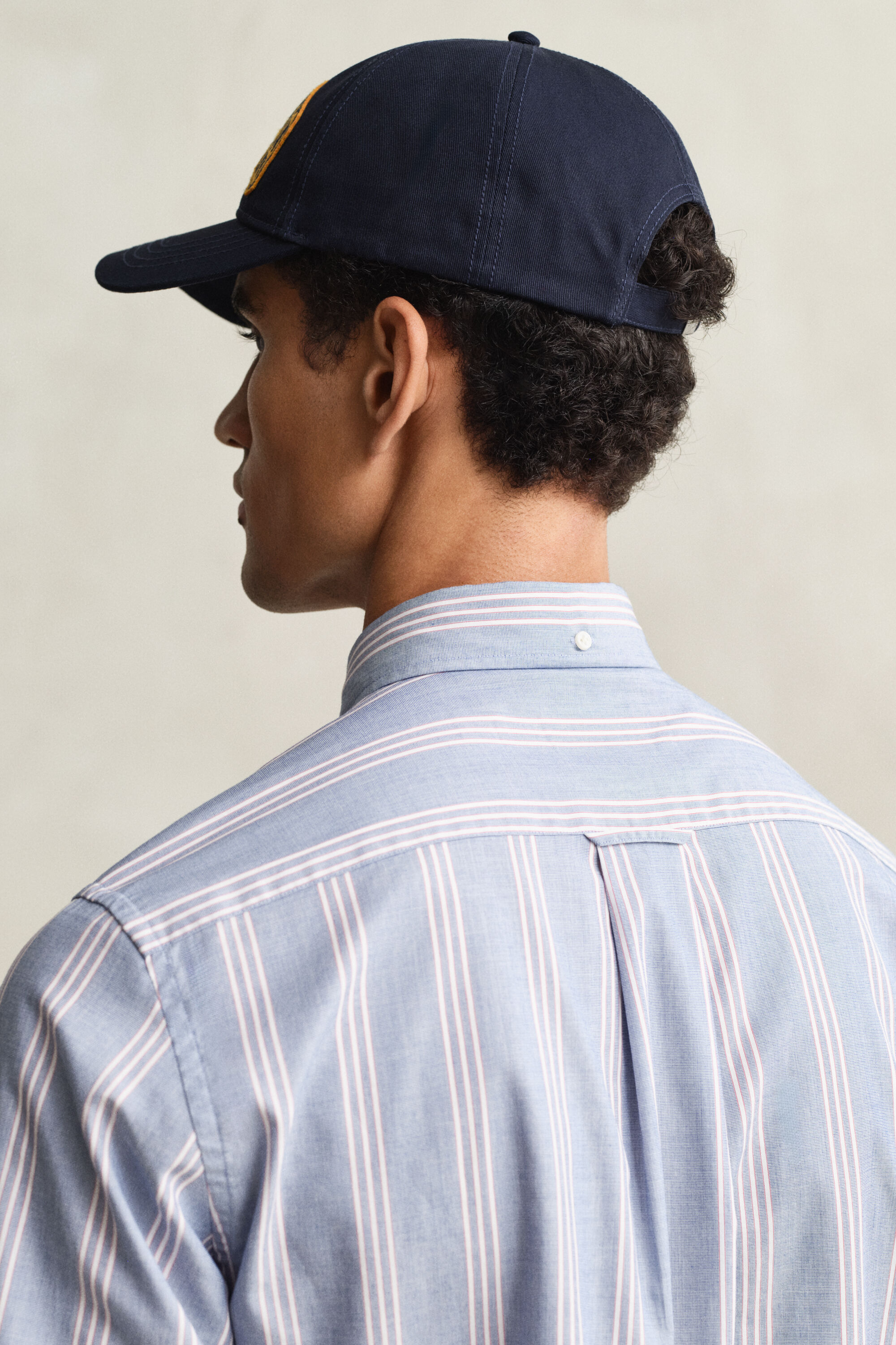 Regular Fit Fil-à-Fil Striped Poplin Shirt