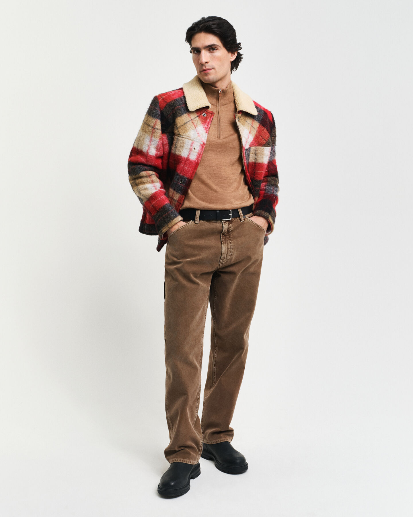 Extra Fine Merino Wool Half-Zip Sweater