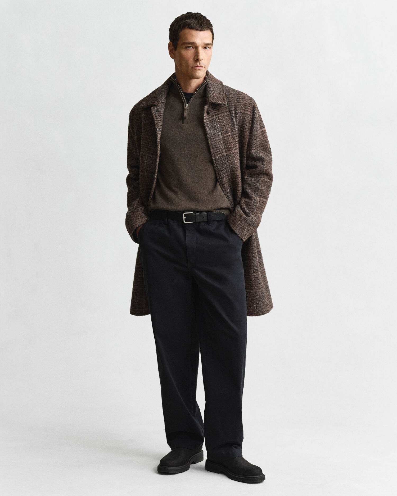 Superfine Lambswool Half-Zip Sweater