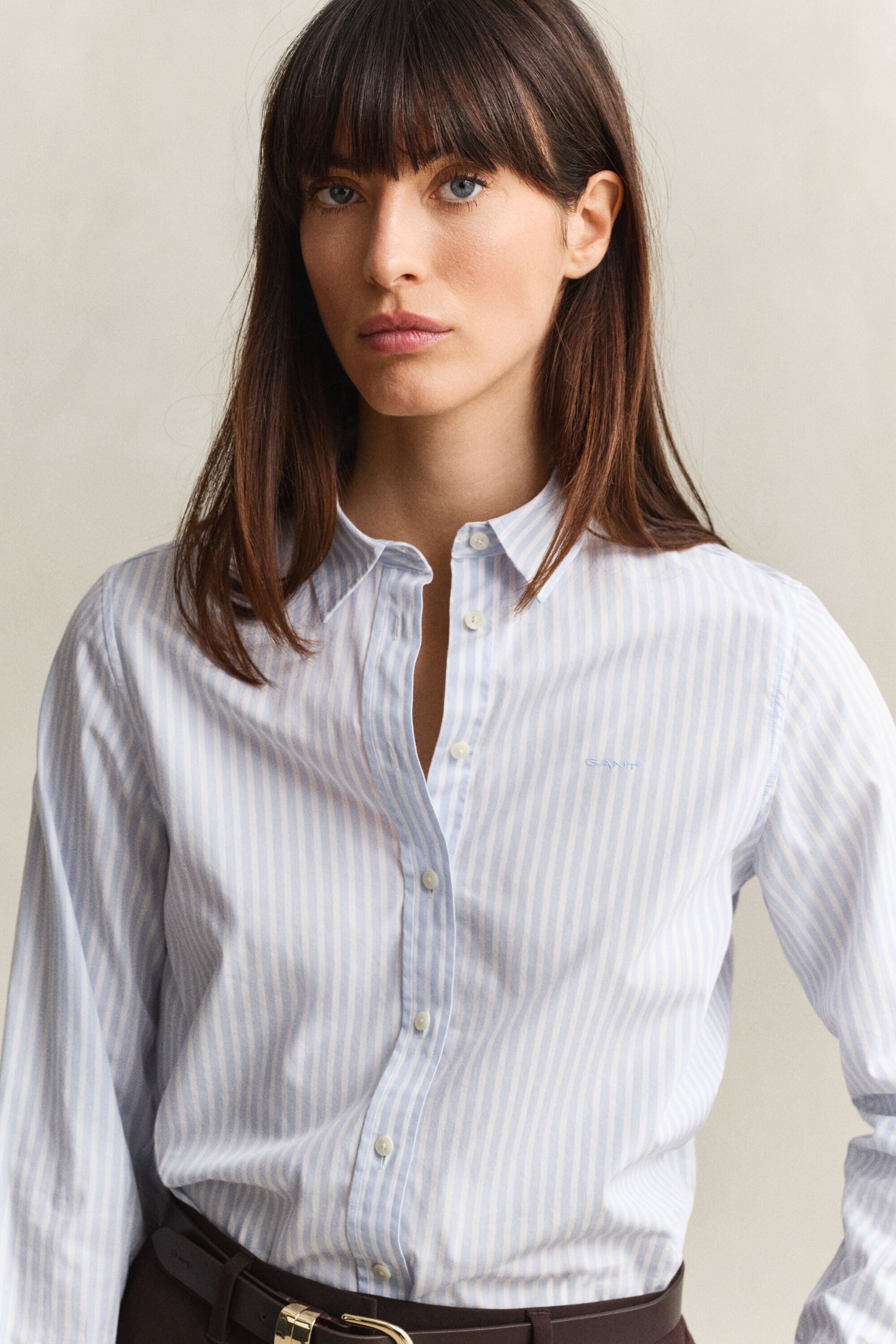 Classic Regular Striped Poplin Shirt