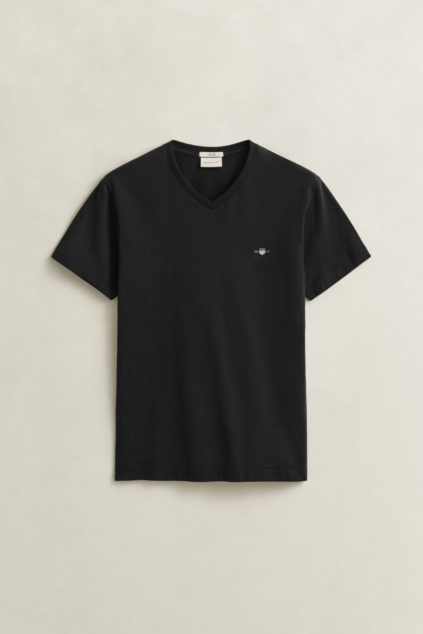 Slim Fit Shield V-Neck T-Shirt