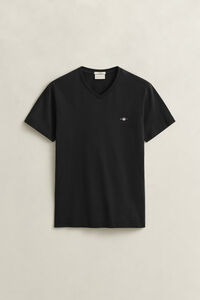Slim Fit Shield V-Neck T-Shirt