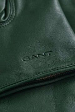 Cashmere Lined Leather Gloves — MOSSY GREEN 1