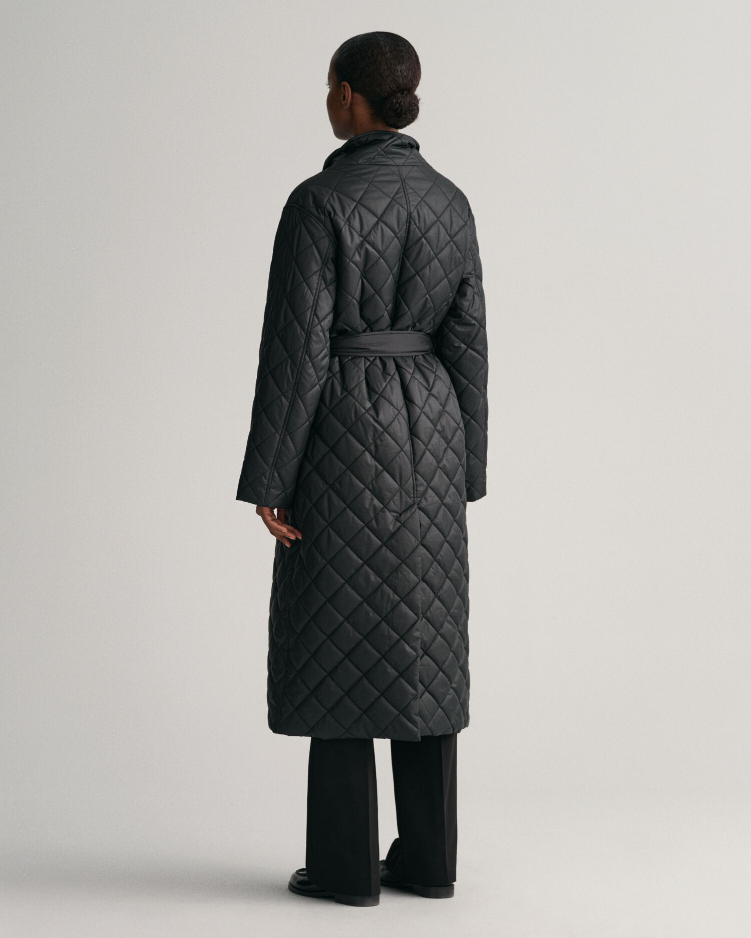 Black clearance quilted coat