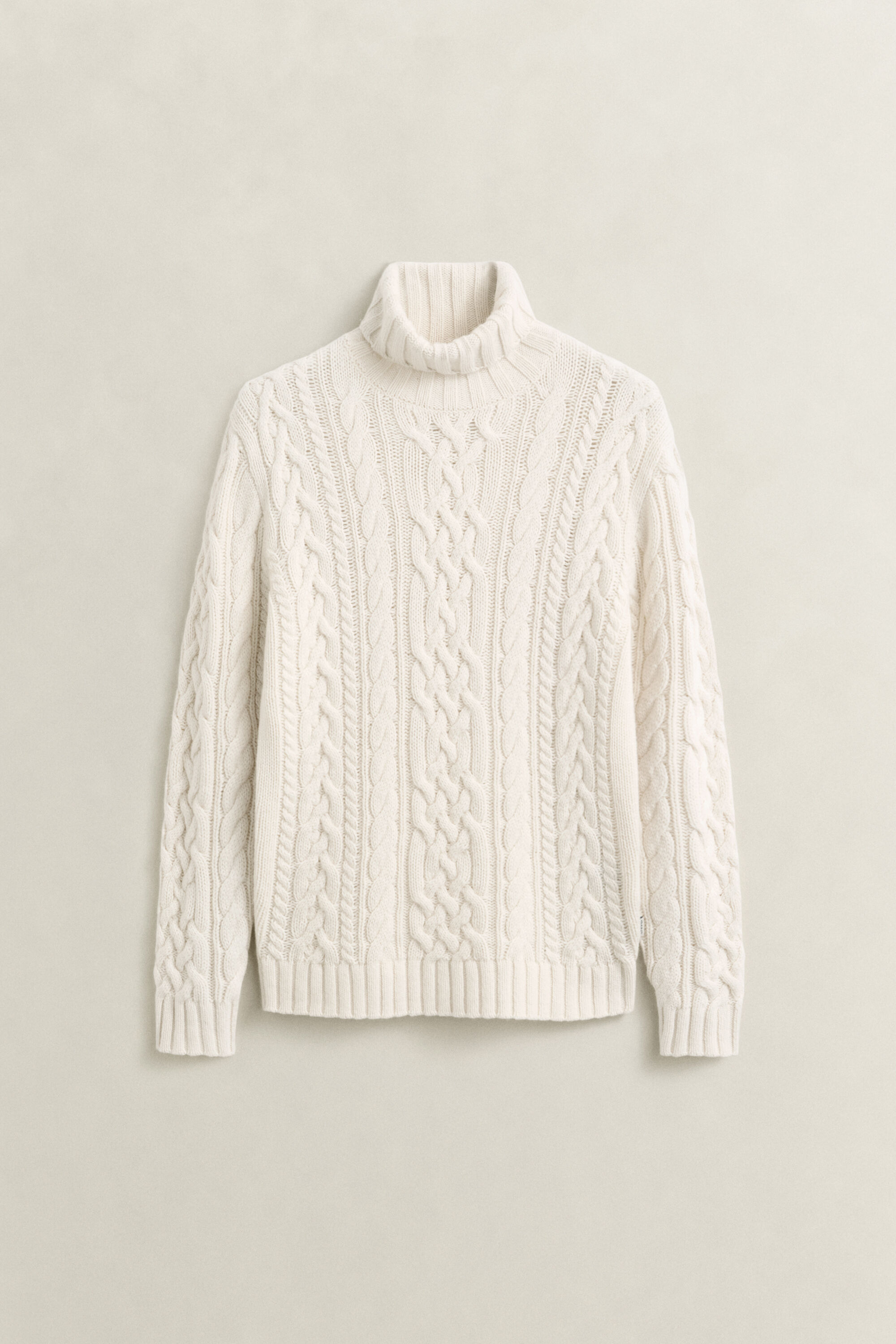 Wool Blend Turtleneck Sweater