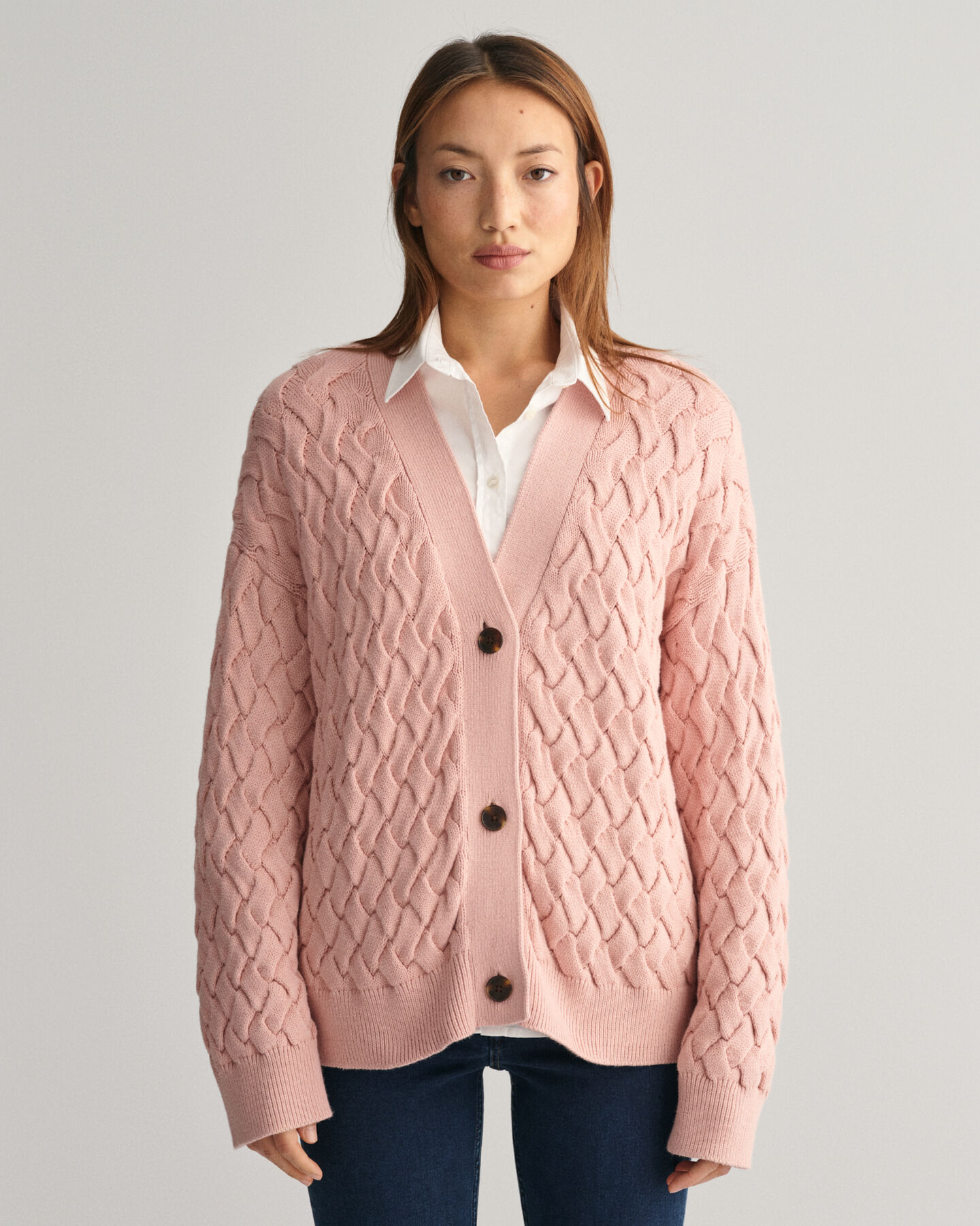 Textured Cotton Cardigan