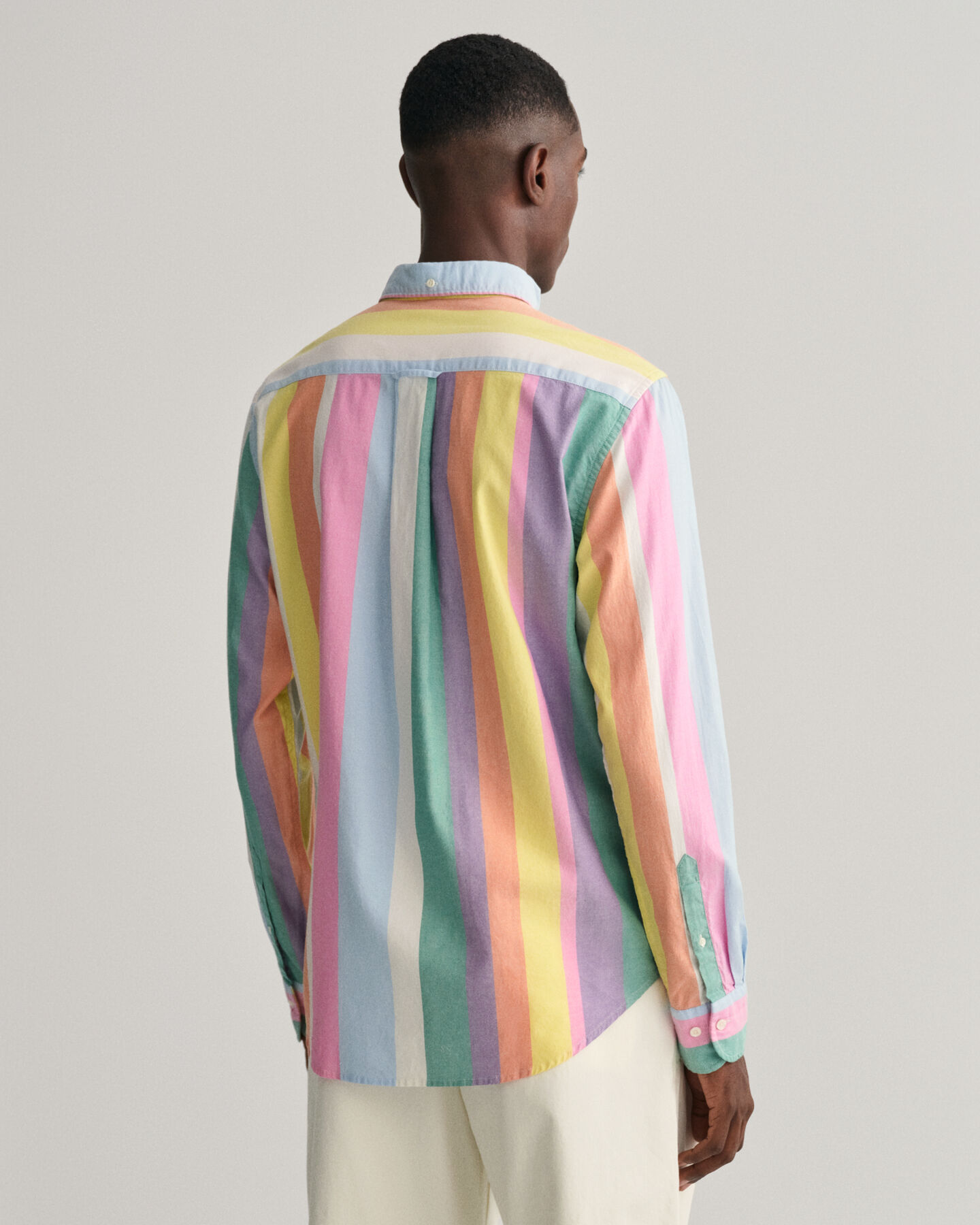 - Fit Stripe GANT Regular Oxford Shirt Multi