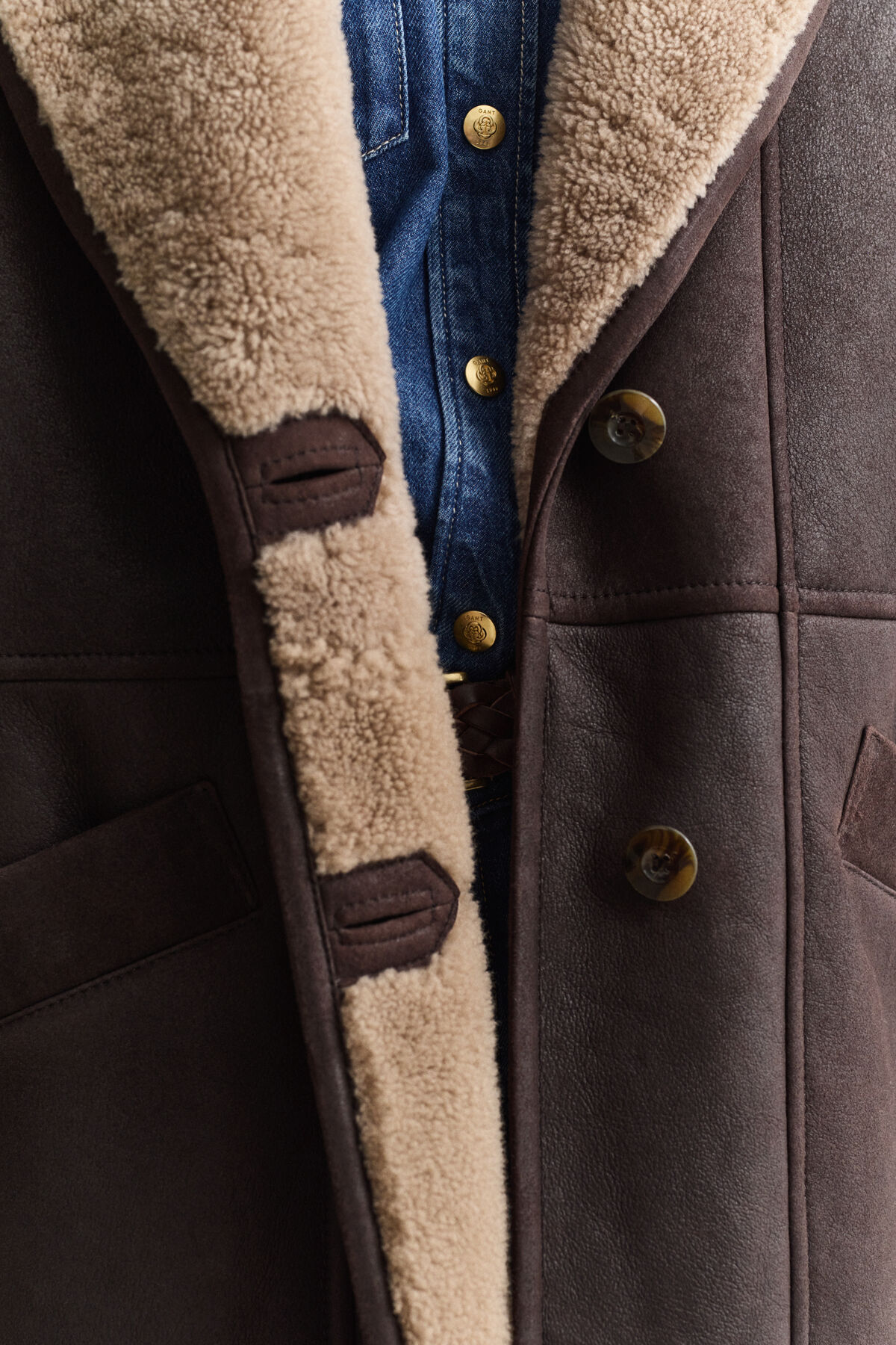 Shearling Jacket — DEEP BROWN