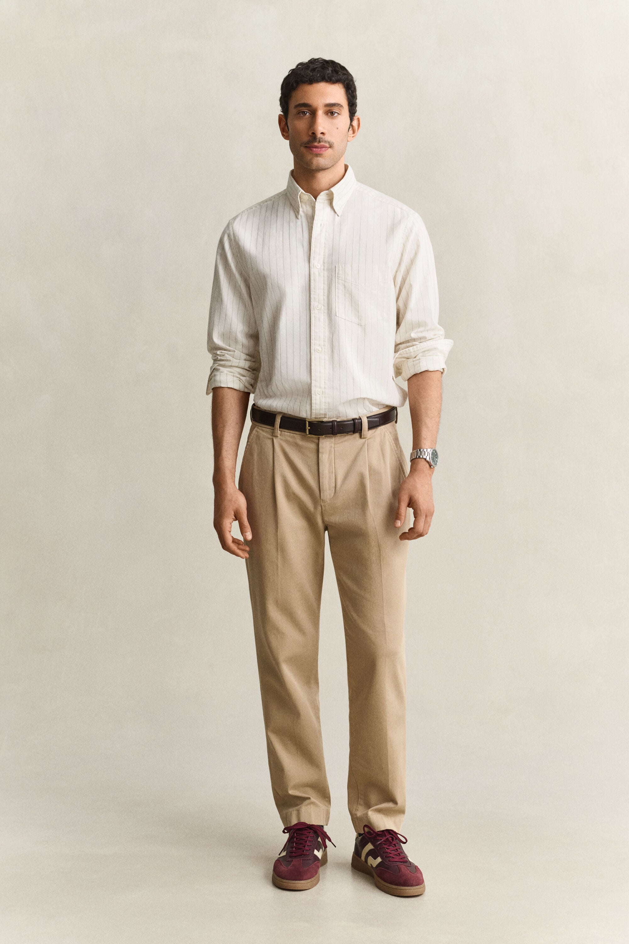 Tapered Chinos — DARK KHAKI