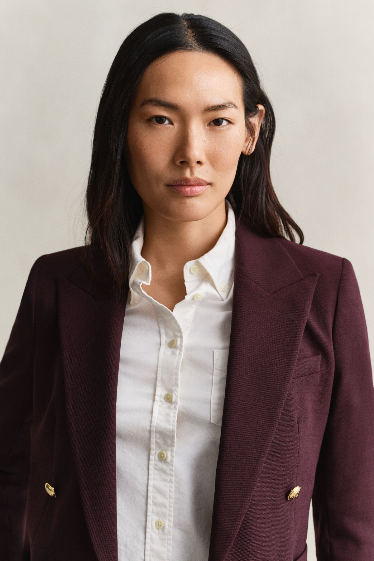 Classic Club Blazer — DARKENED WINE
