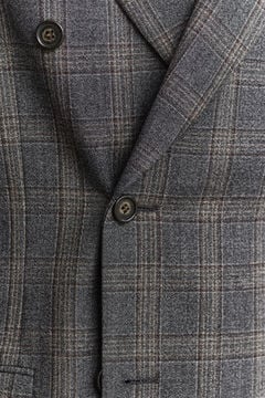 Glen Check Suit Jacket — CERAMIC GREY MELANGE 5