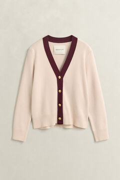 Contrast Cardigan — REFINED PINK 1