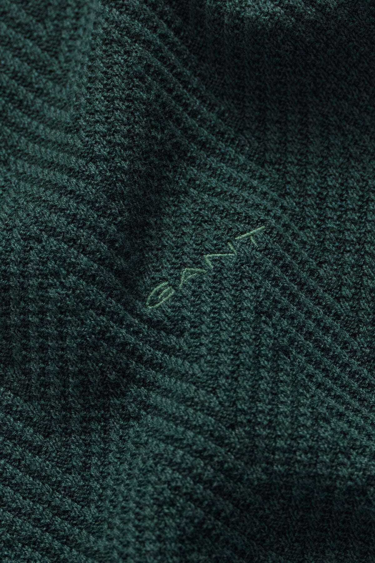 Herringbone Zip Cardigan — TARTAN GREEN