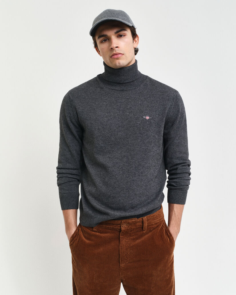 Cotton Wool Turtleneck Sweater