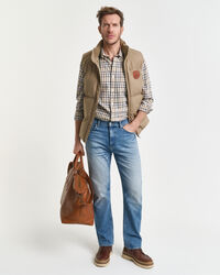 Relaxed Fit Checked Twill Shirt