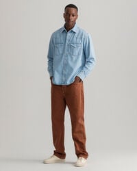 Relaxed Fit Western Denim Shirt