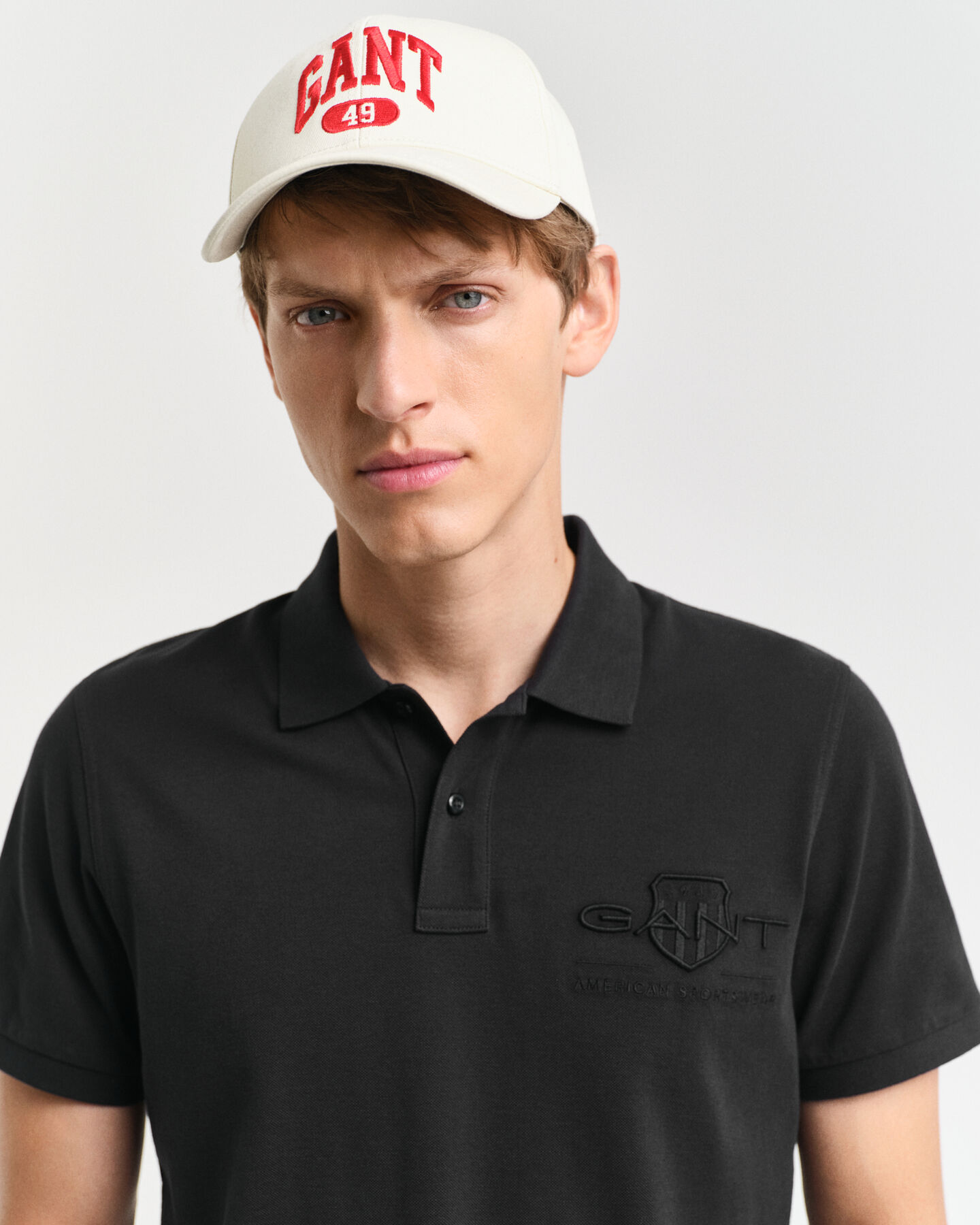 Tonal Shield Polo Shirt
