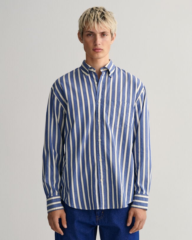 Relaxed Fit Striped Dreamy Shirt - GANT