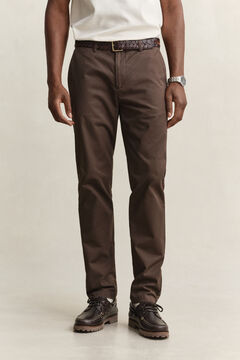 Slim Smart Chinos — SHADOW BROWN 4