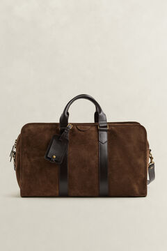 Suede Duffel Bag — SOIL BROWN 5