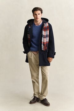 Wool Duffel Jacket — EVENING BLUE 9