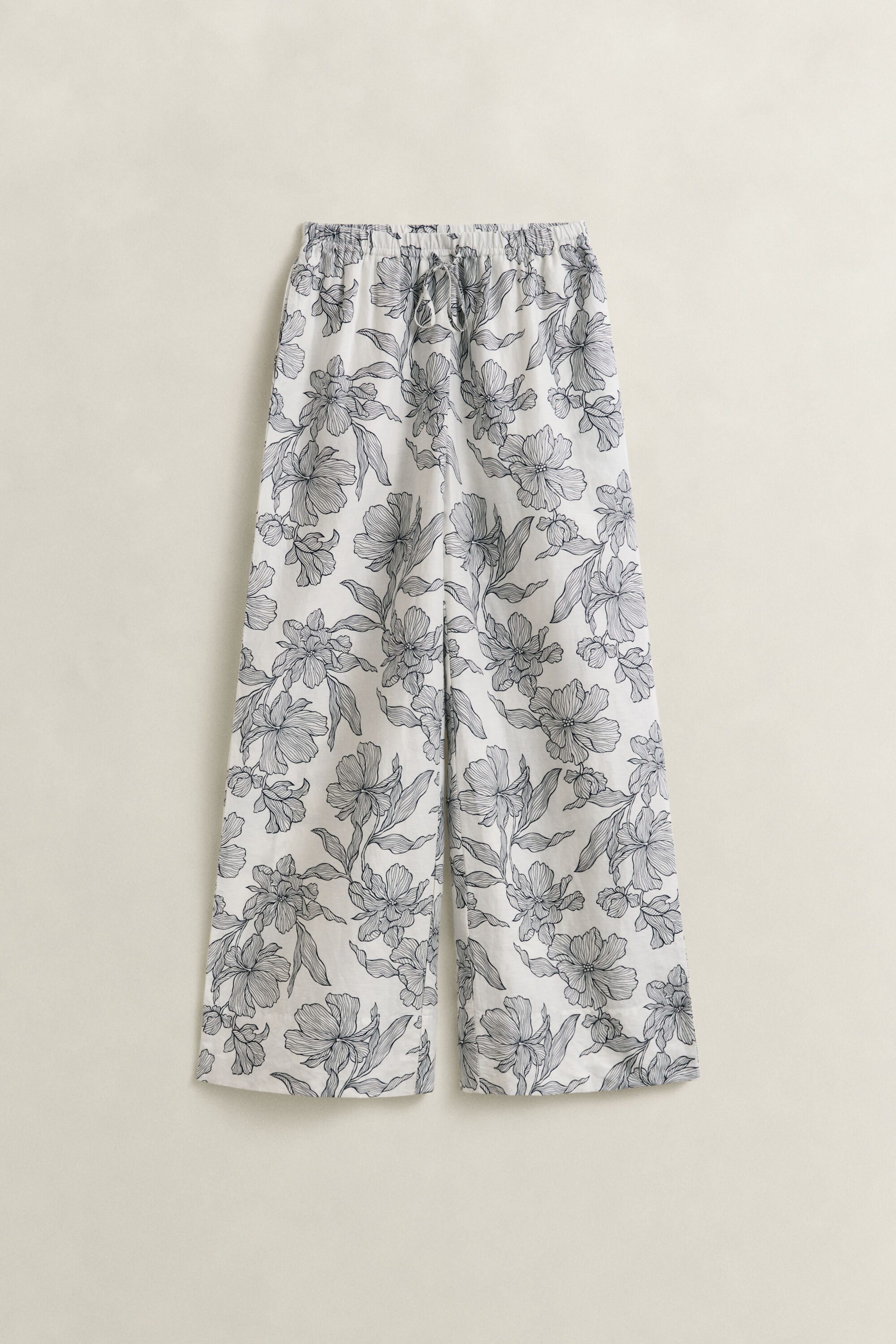 Floral Linen Pants
