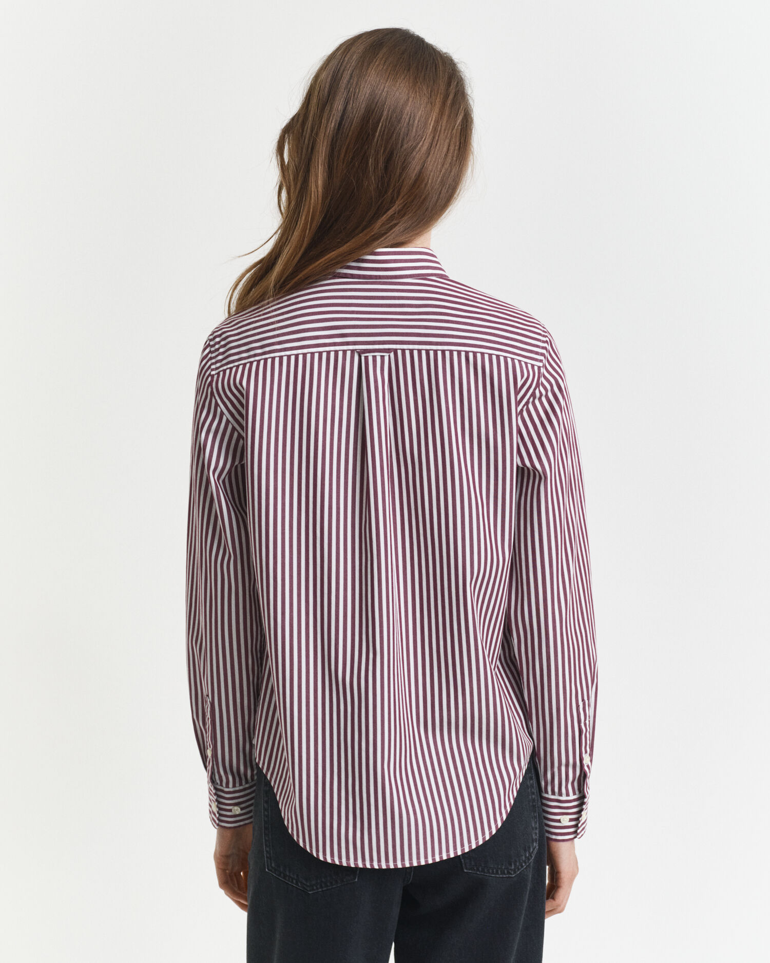 GANT Damen Rel Striped Poplin Shirt – Klassische Bluse Mit Streifen, Hoher Baumwollanteil Für Maximalen Tragekomfort