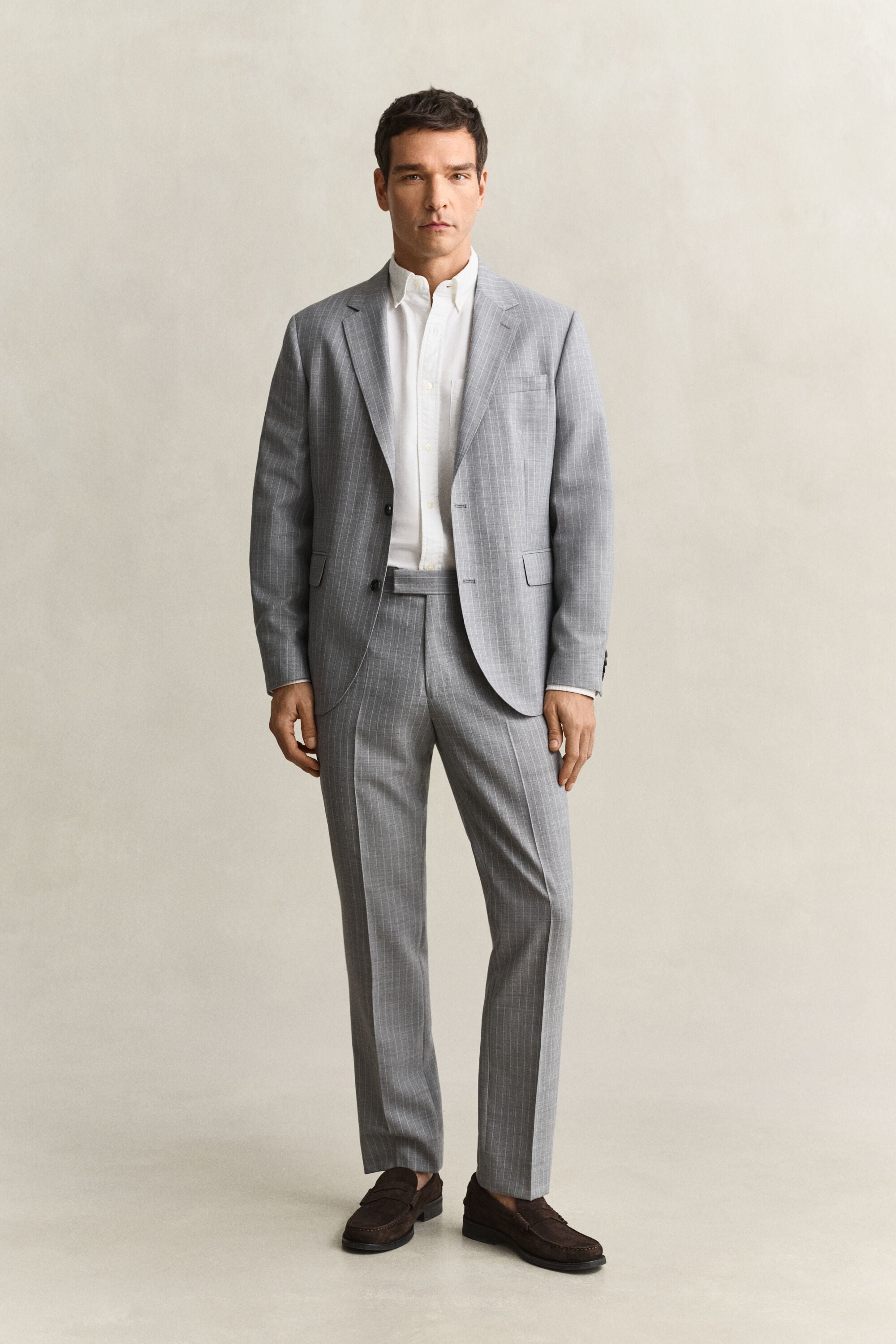 Pinstriped Suit Pants