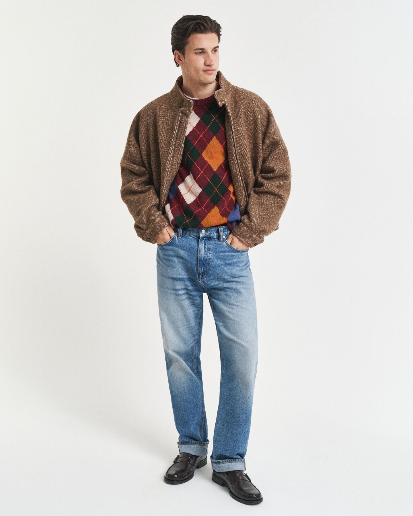 Argyle Crew Neck Sweater