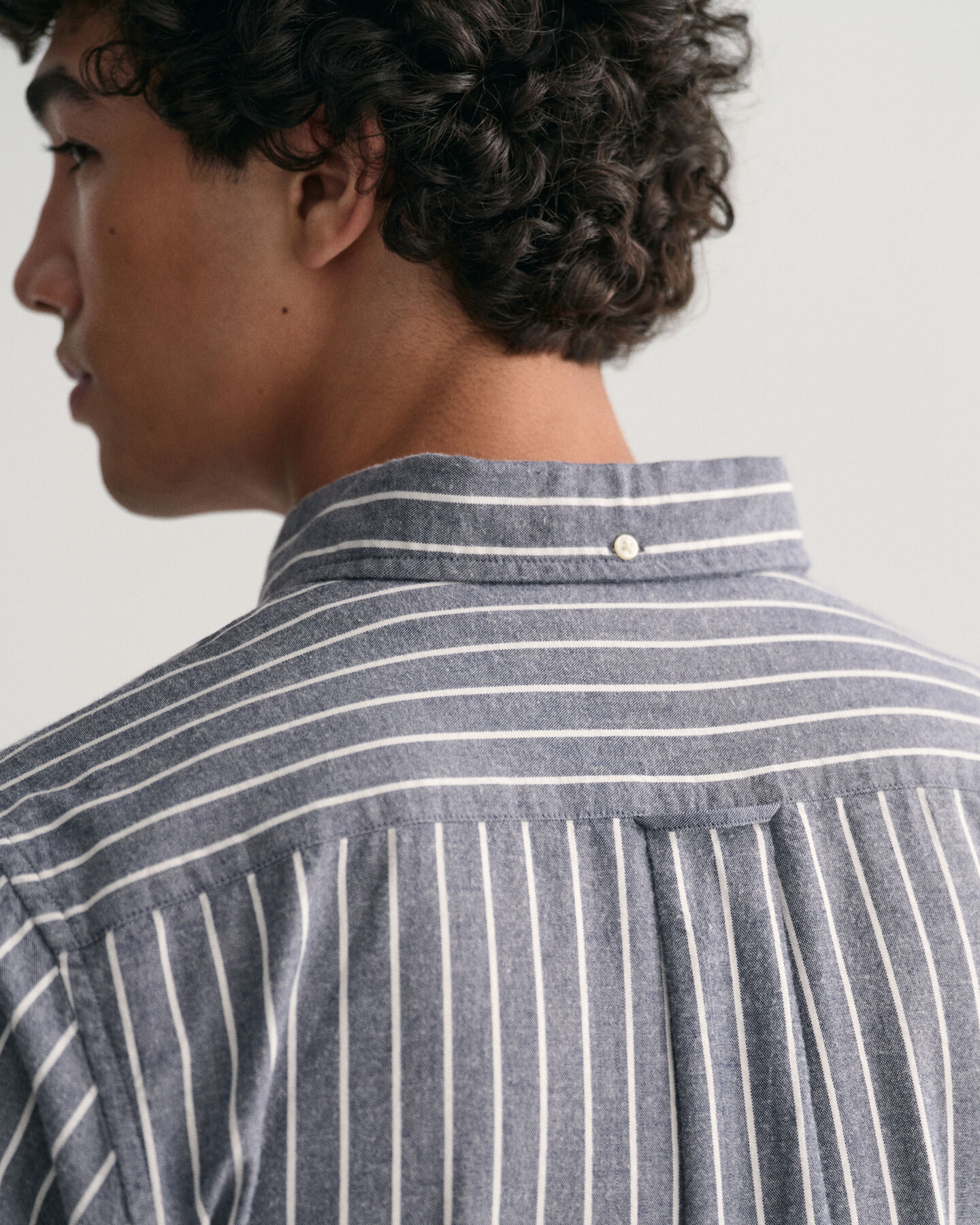 Regular Fit Striped Brushed Oxford Shirt - GANT