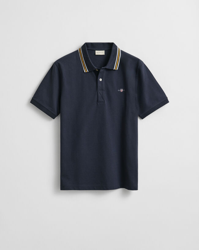 Tipped Collar Polo Shirt