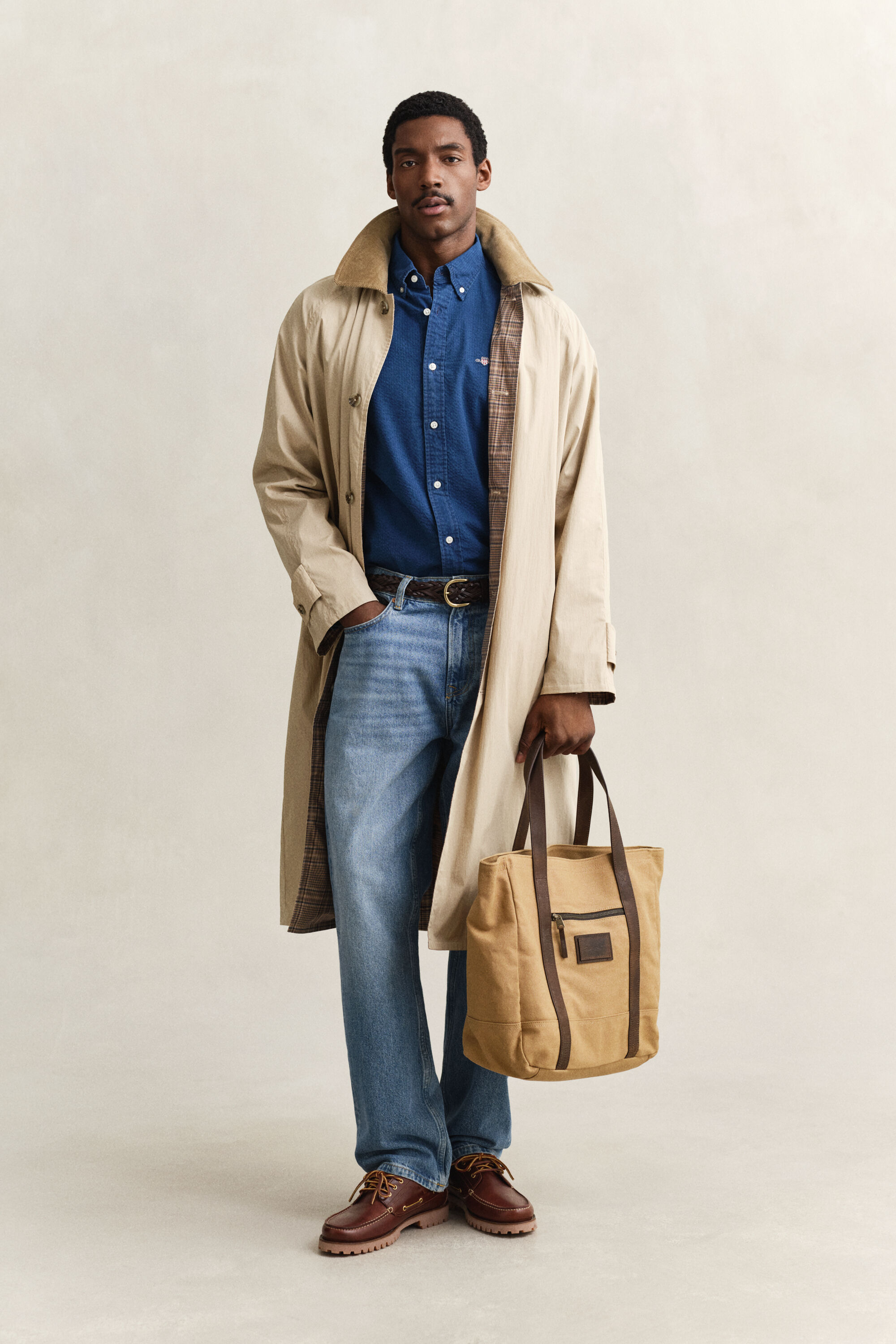 Indigo Seersucker Shirt