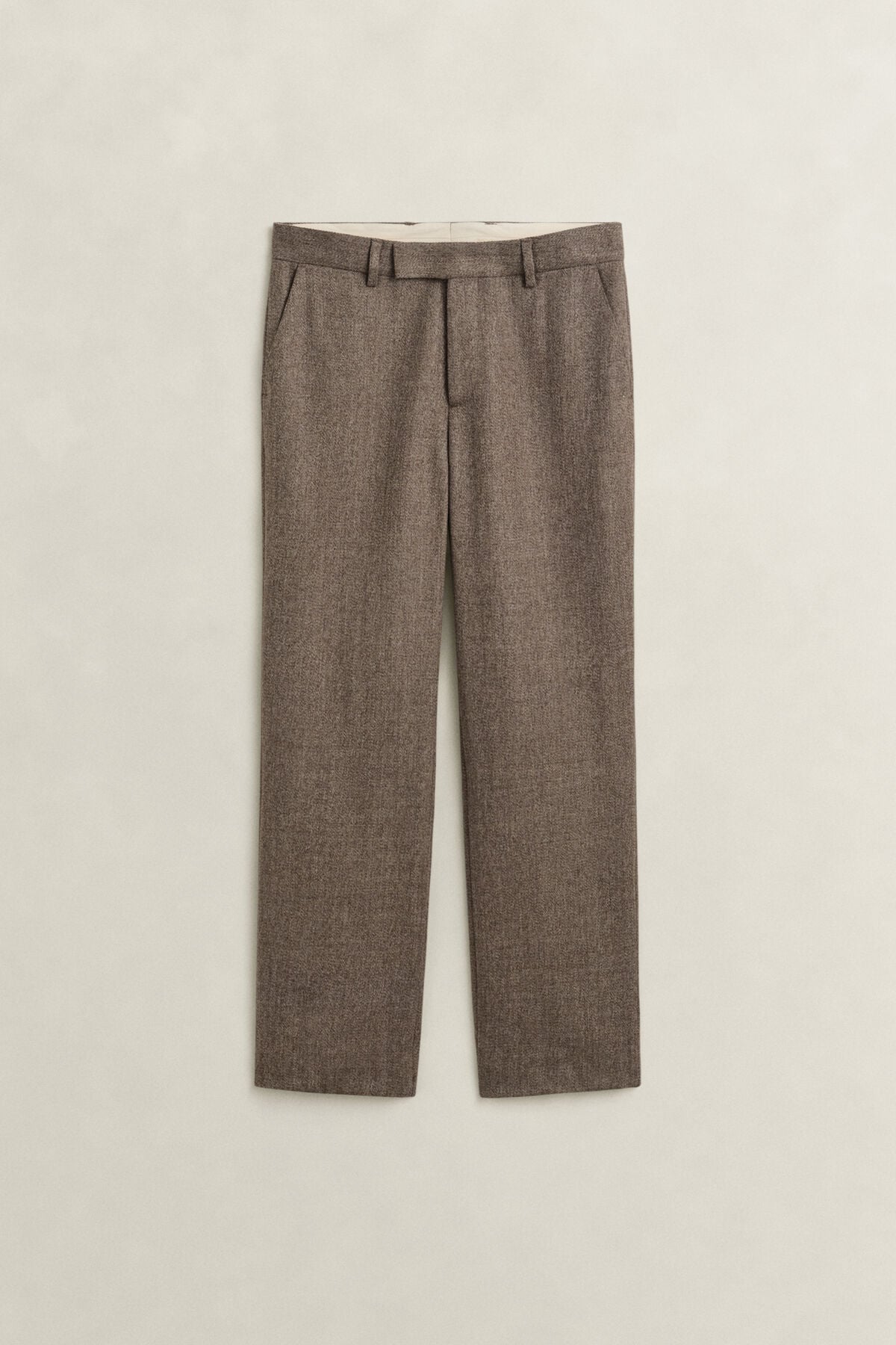 Mélange Wool Pants — FADED TAUPE