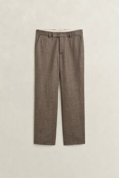 Mélange Wool Pants — FADED TAUPE 1