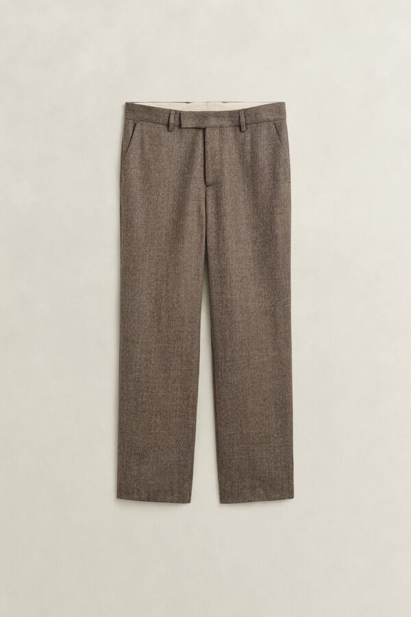 Mélange Wool Pants — FADED TAUPE