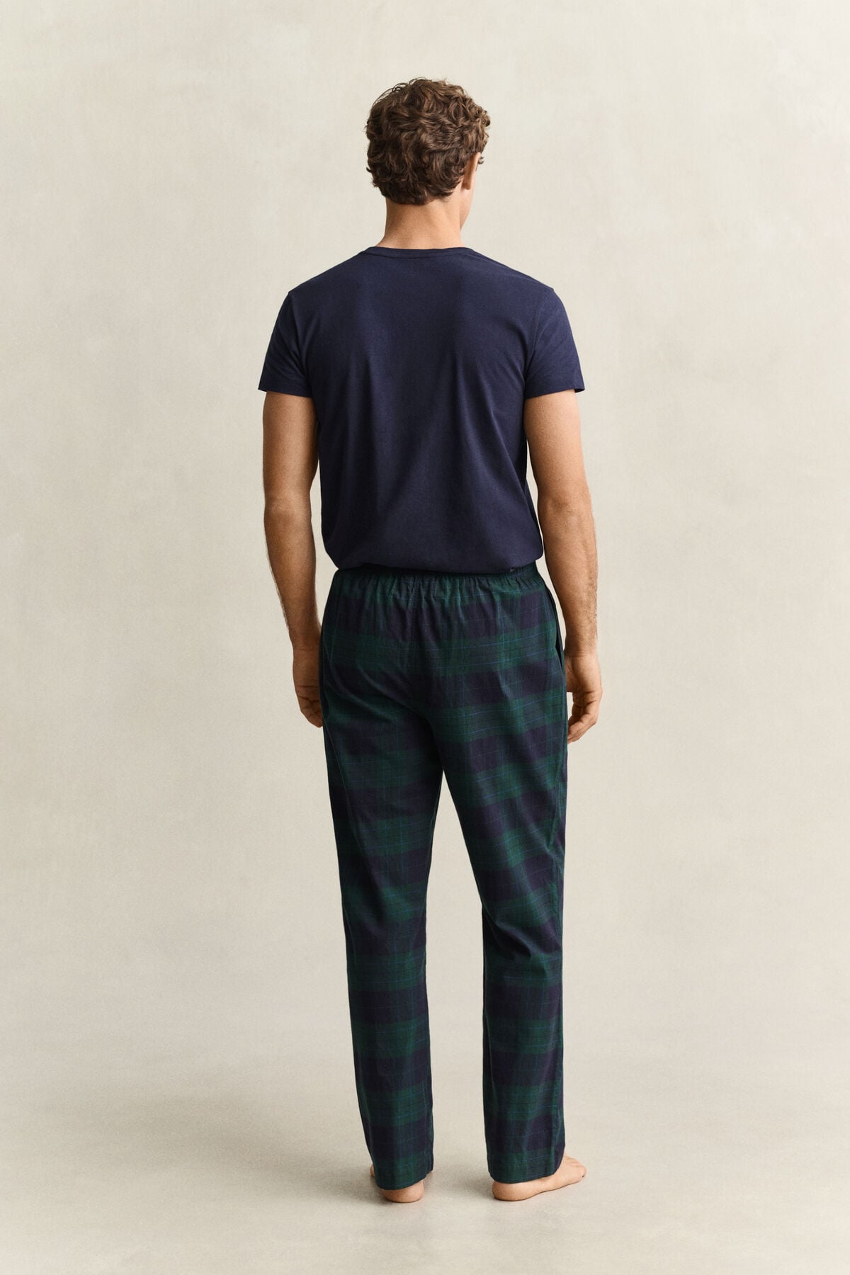 Checked Flannel Pajama Pants — TARTAN GREEN